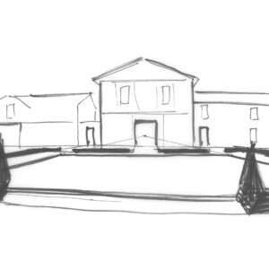 Dessin du bâtiment Olor après l'intervention de Renan Rousselot et ses équipes.