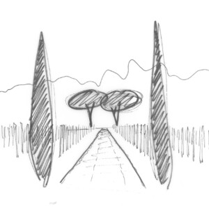 Dessin d'une future allée du projet Olor.