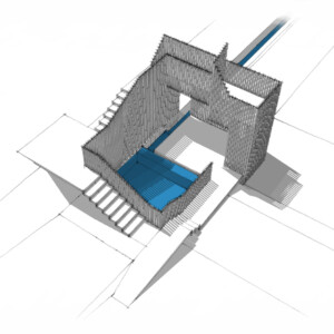 Schéma pour visualiser l'installation du lavoir des vieilles vignes.