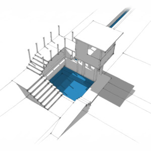 Schéma pour visualiser l'installation du lavoir des vieilles vignes.