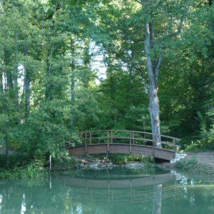 Vue du ponton de Précarré.